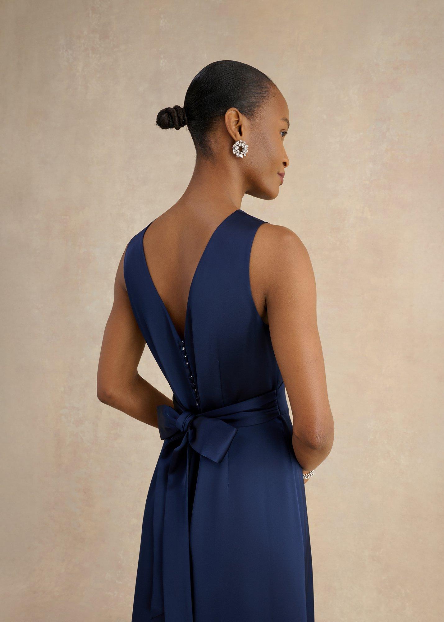 hobbs jemma satin empire line maxi dress HOBBS Jemma Satin Dress