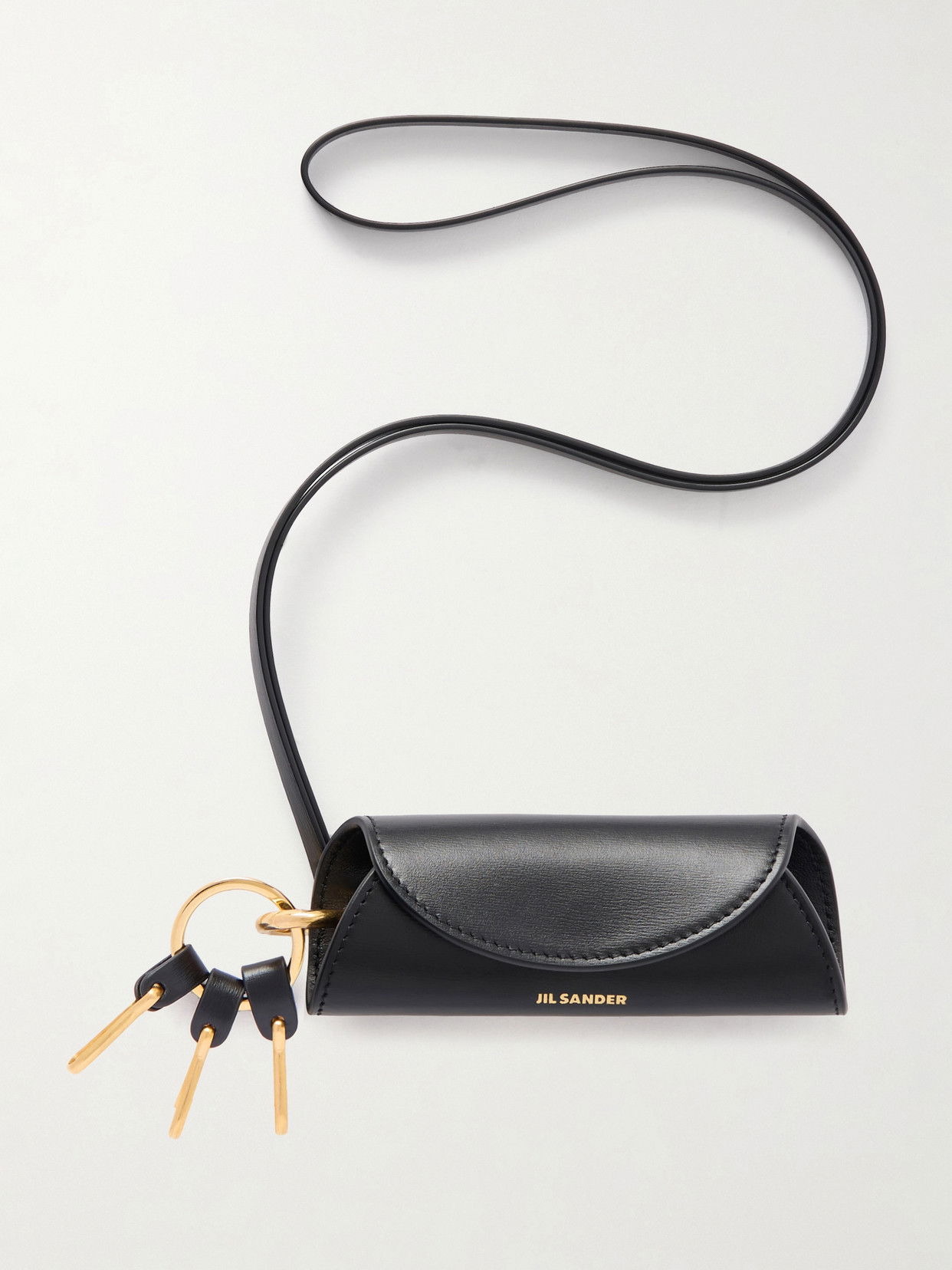 JIL SANDER Leather Keychain | endource