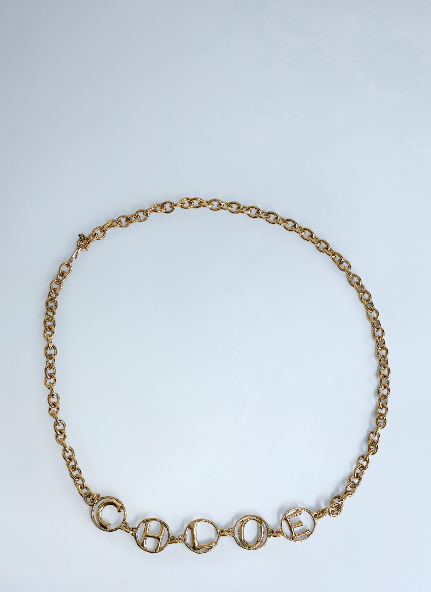 New! Gold Script Chloe Gold Waist Chain Belt Chloe Logo Letters Belt - Bergdorf Goodman main image 4