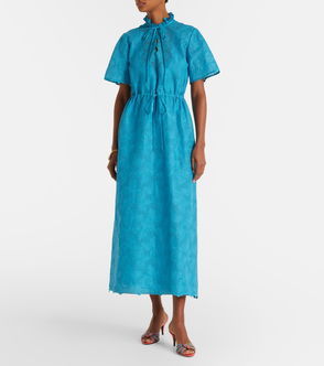 SKIMS Soft Lounge Lace Scoop Neck Long Dress | endource