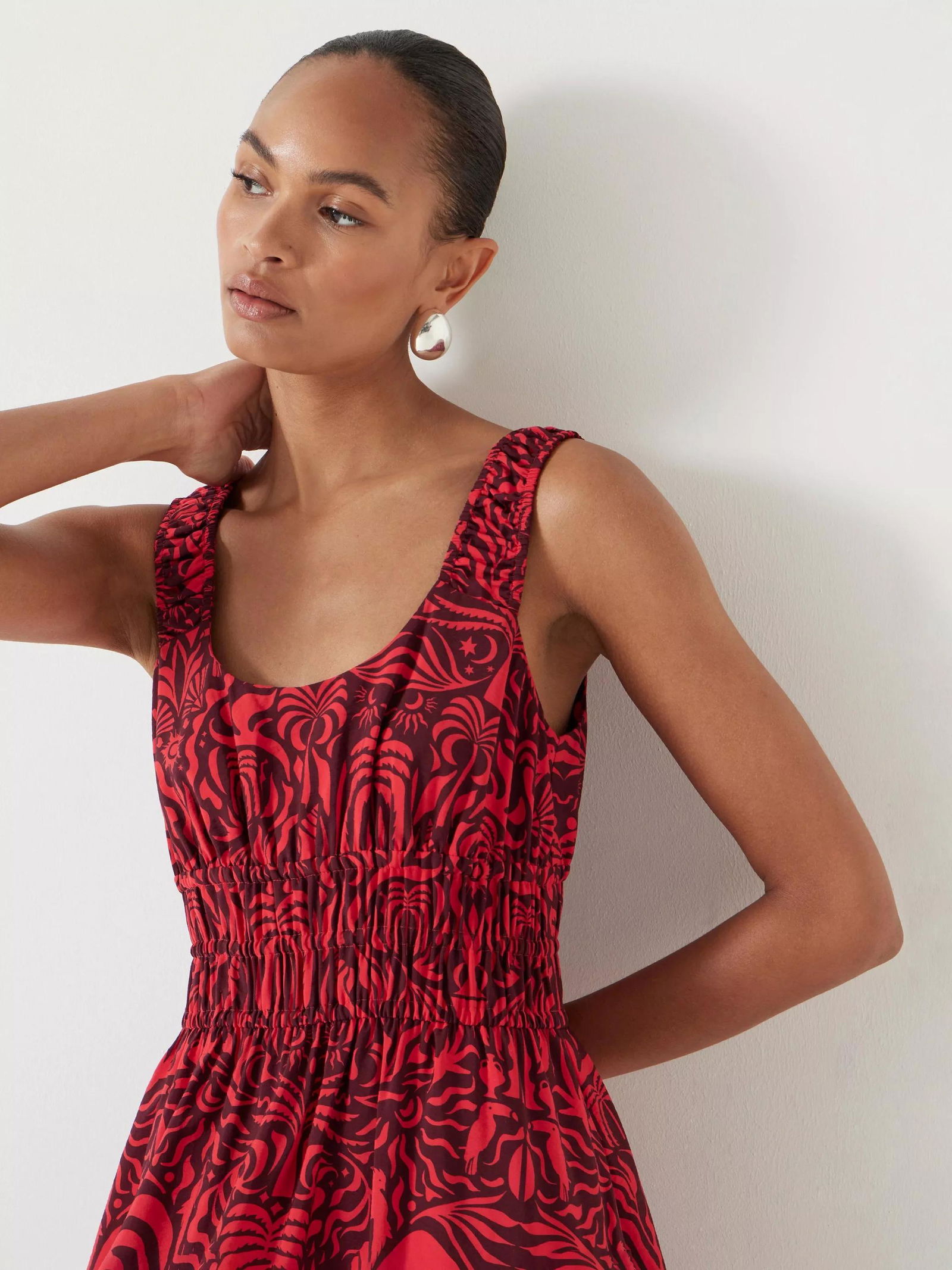 hush red dress Hush Form Midi