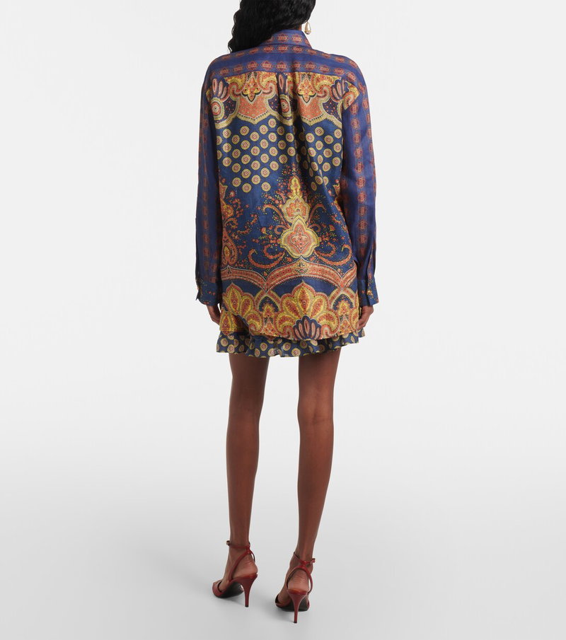 Valentino embellished silk shirt, back view