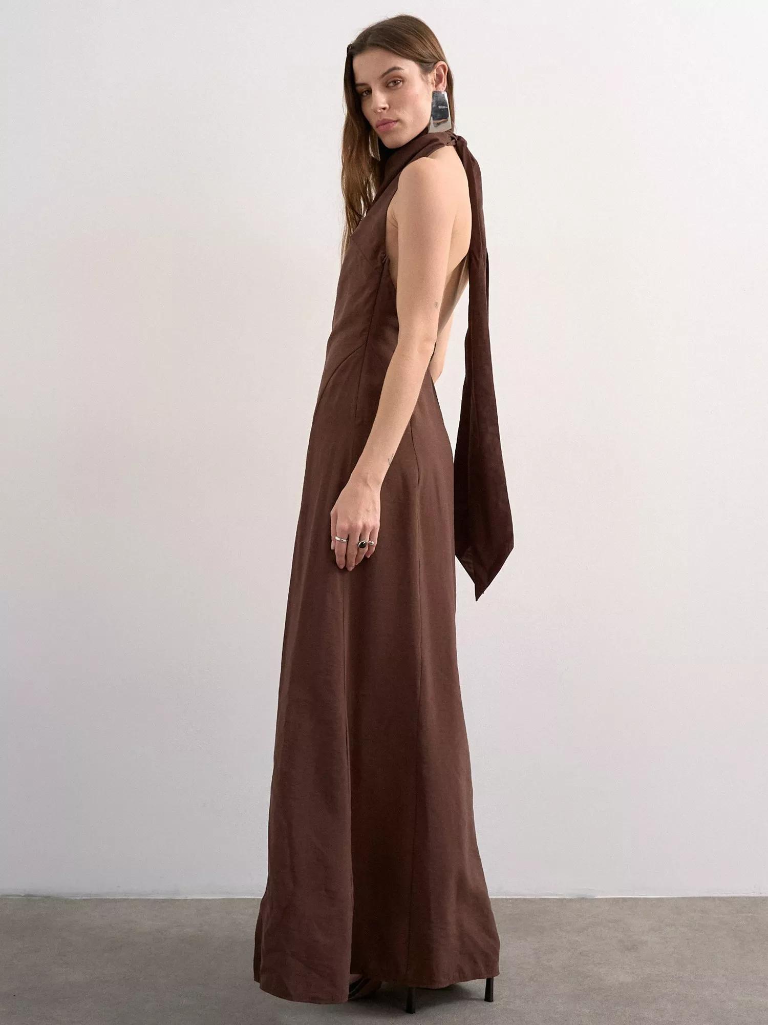 Topshop Halterneck Maxi Dress | endource