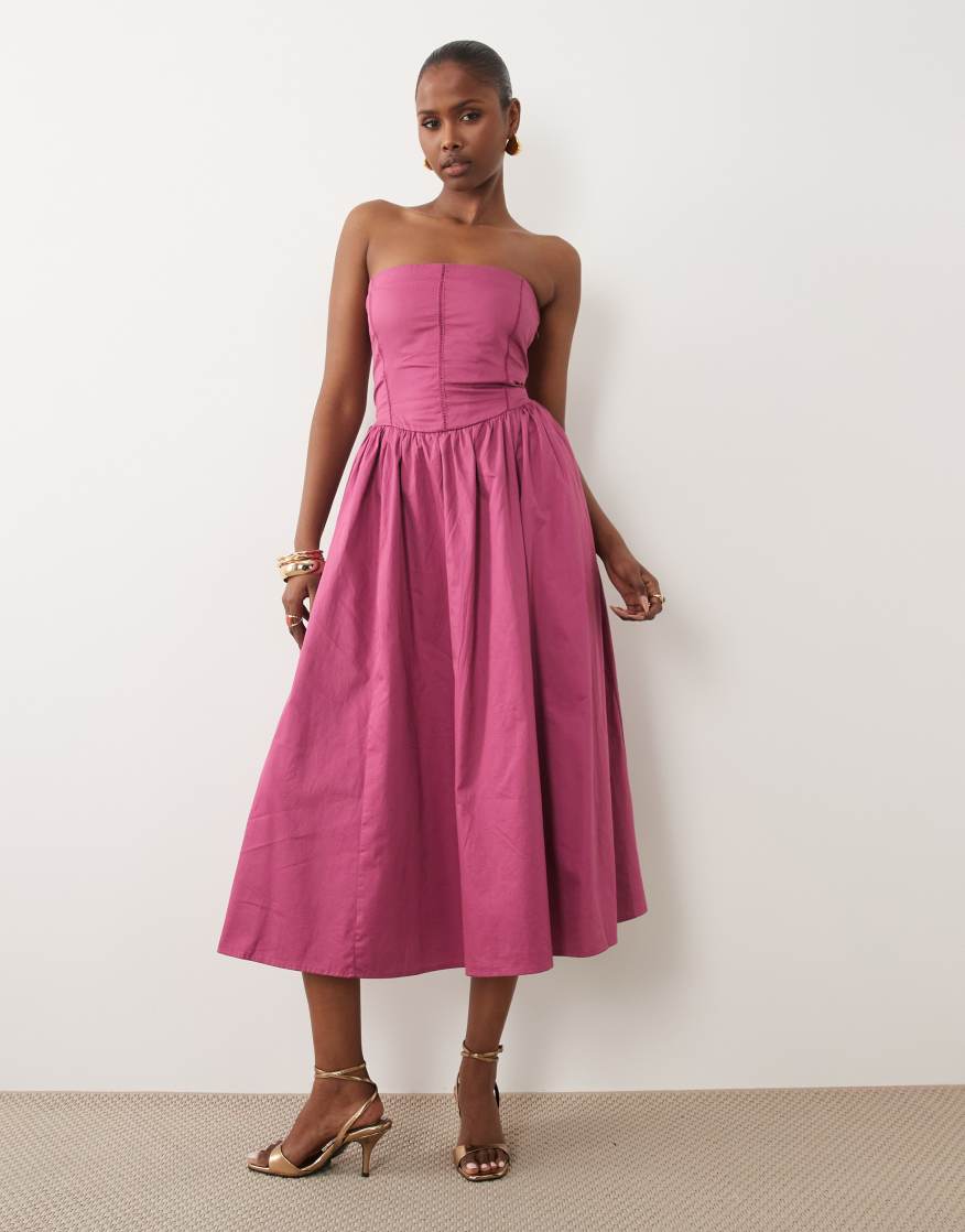 abercrombie & fitch strappy plunge corset maxi dress ayeciara on LTK
