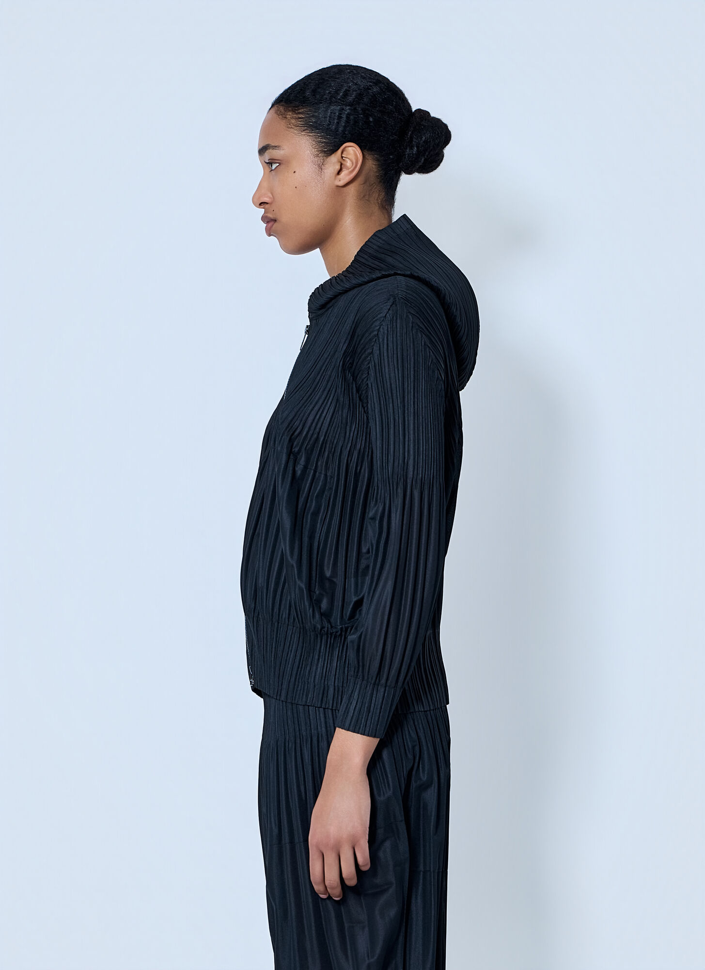 Pleats Please Issey Miyake Pleated Zip-Up Jacket | endource