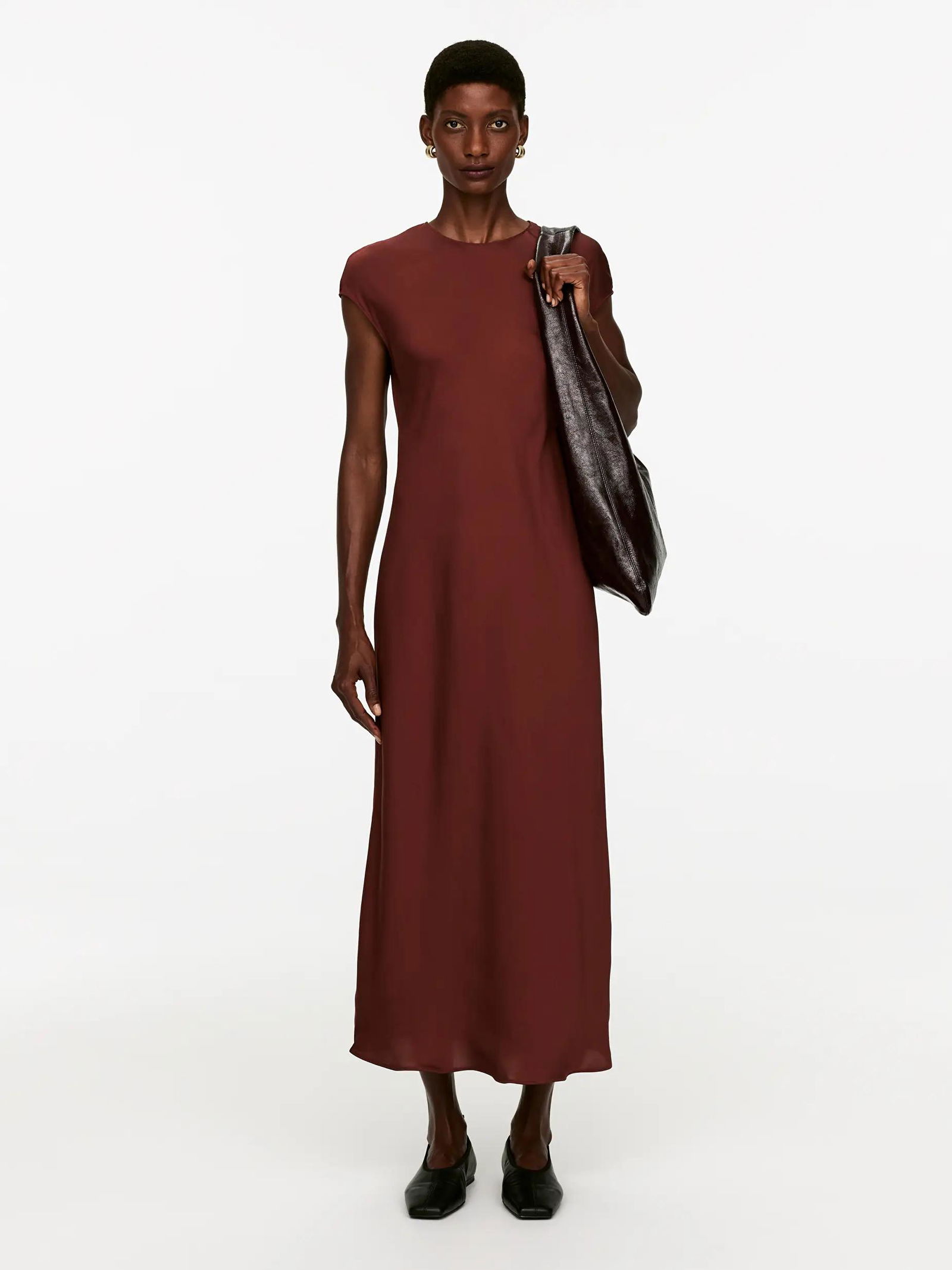 button front scallop maxi dress Dolly Scallop Trim Shift Dress Small / Cream