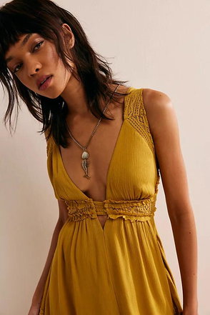 knee length dresses for ladies FREE PEOPLE Maxi BLUEBELL Patchwork Tiered Dress – Silver Accents main image 0