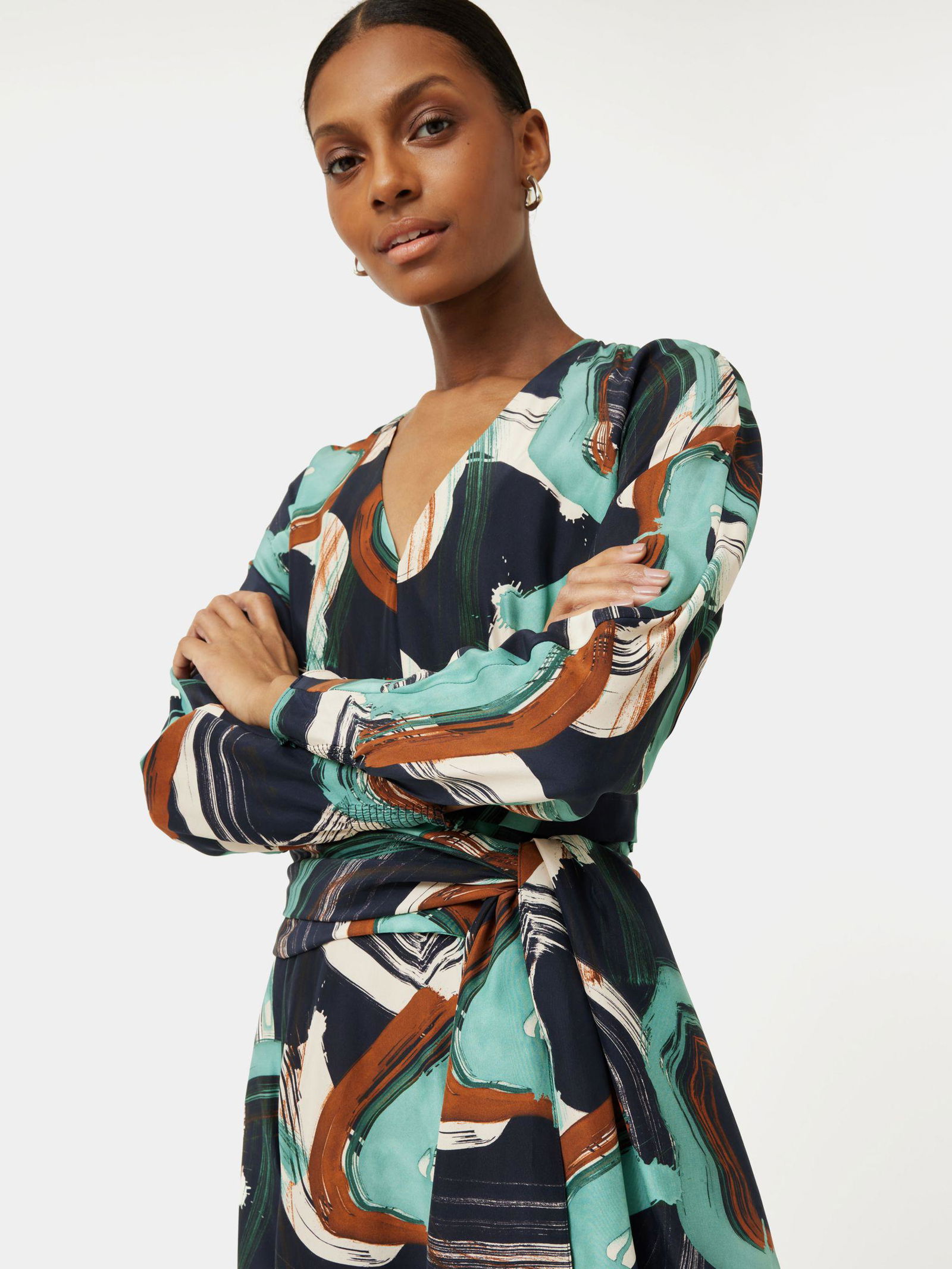 green emerald velvet dress Satin Back Crepe Dress