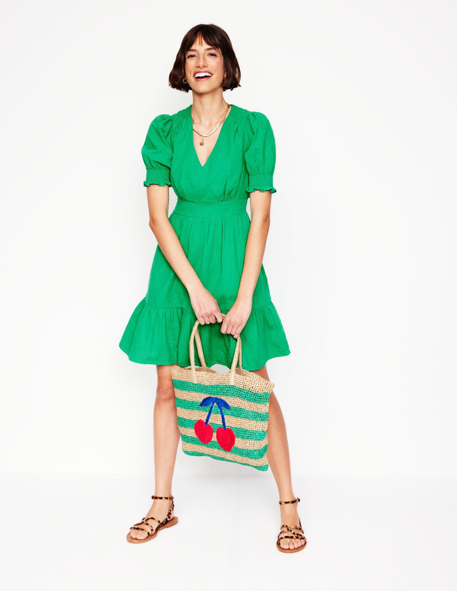 boden daisy double cloth short dress BODEN Ada Double Cloth Short Dress