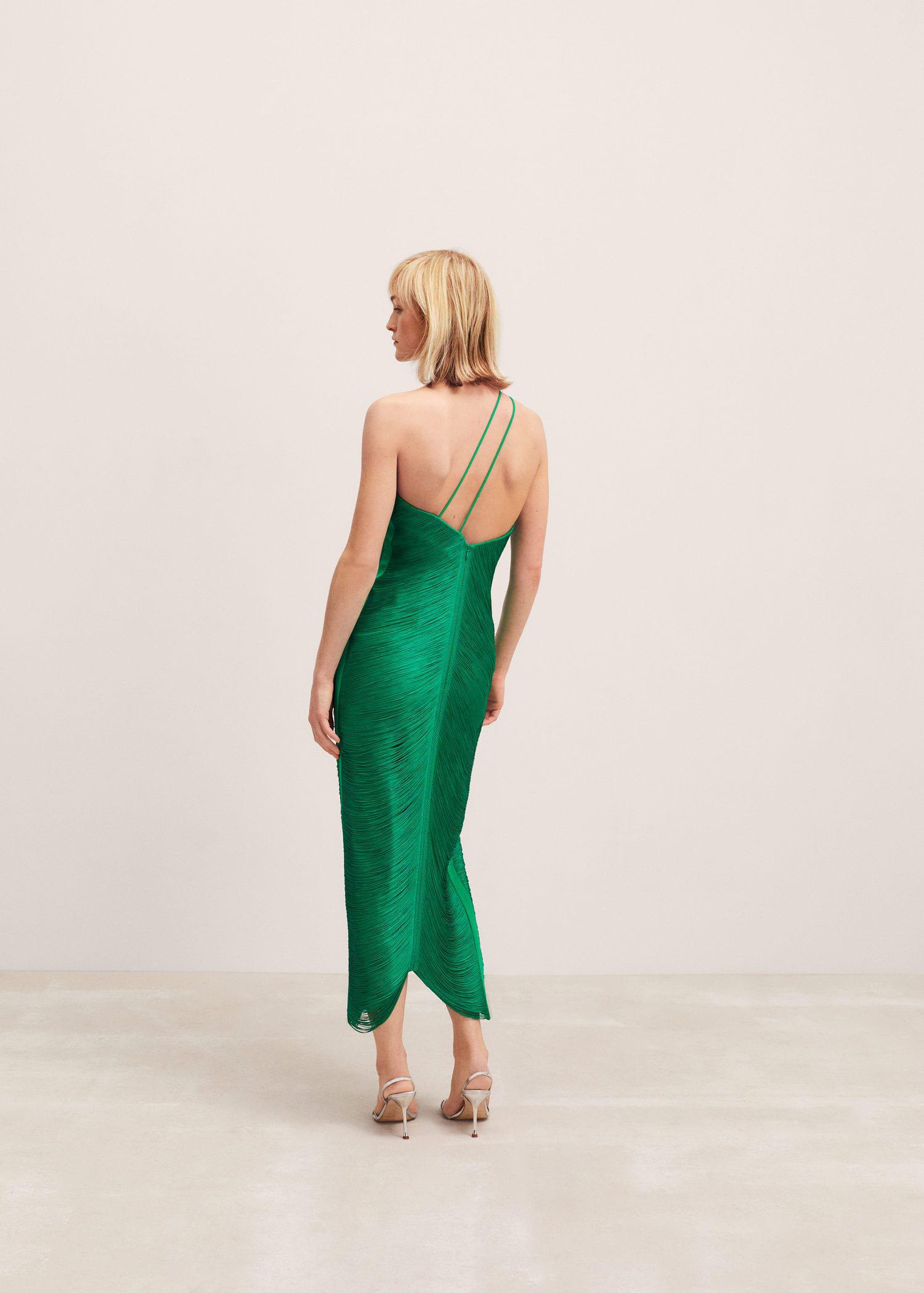 open lace back dress Alessia Orange Ombre Fringe High-Neck Maxi Dress – Club L London
