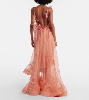 long dresses long sleeve Long Sleeve Chiffon Gown by Cinderella Divine CD0192