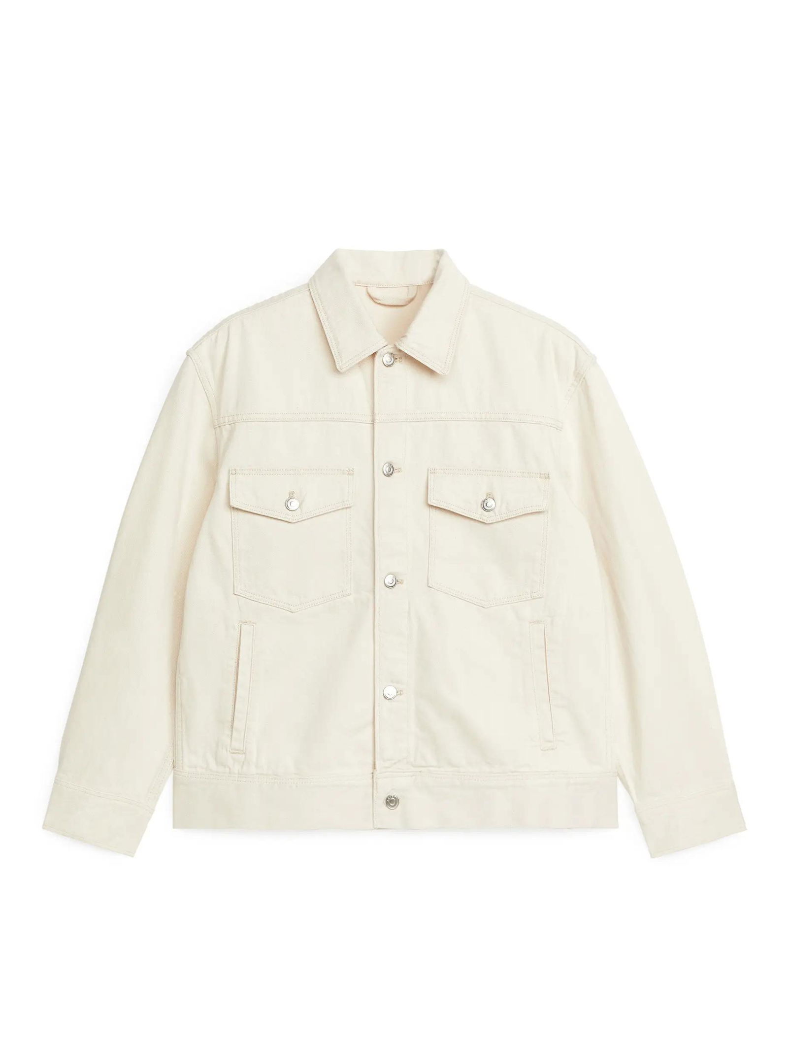 ARKET Undyed Denim Jacket in Ecru | Endource