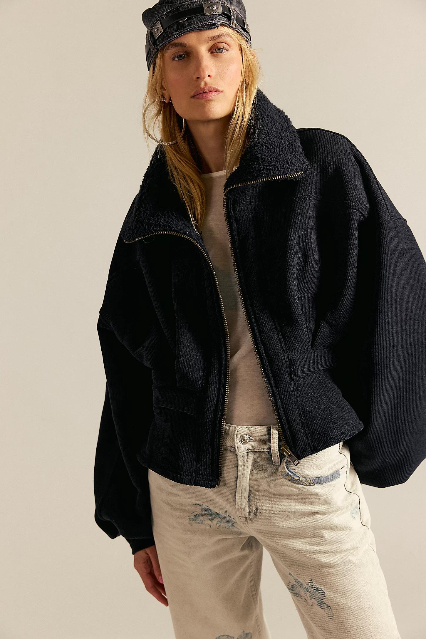 FREE PEOPLE Cora Corded Zip-Up | endource