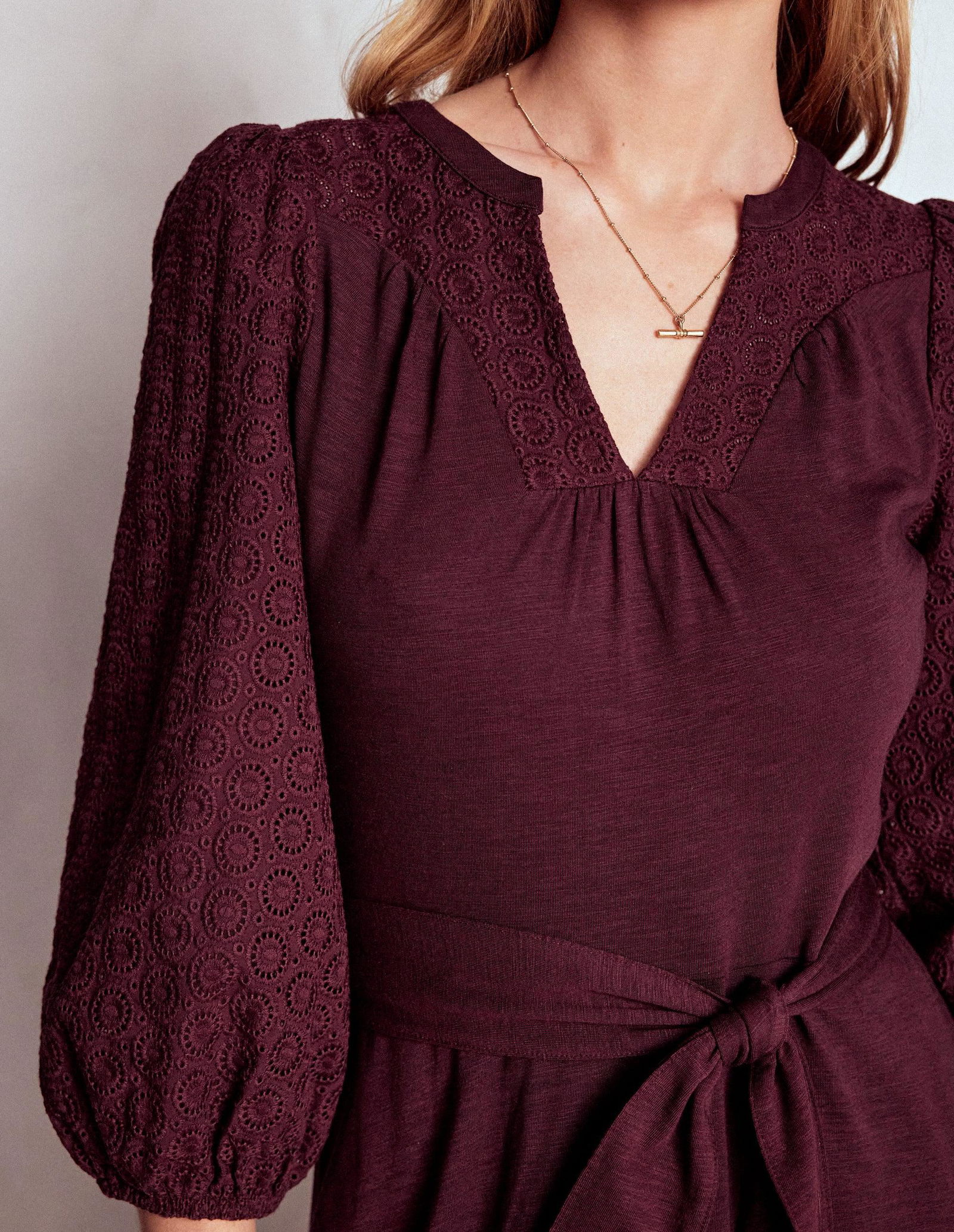 BODEN Eden Broderie Jersey Dress | endource BODEN Eden Broderie Jersey Dress | endource