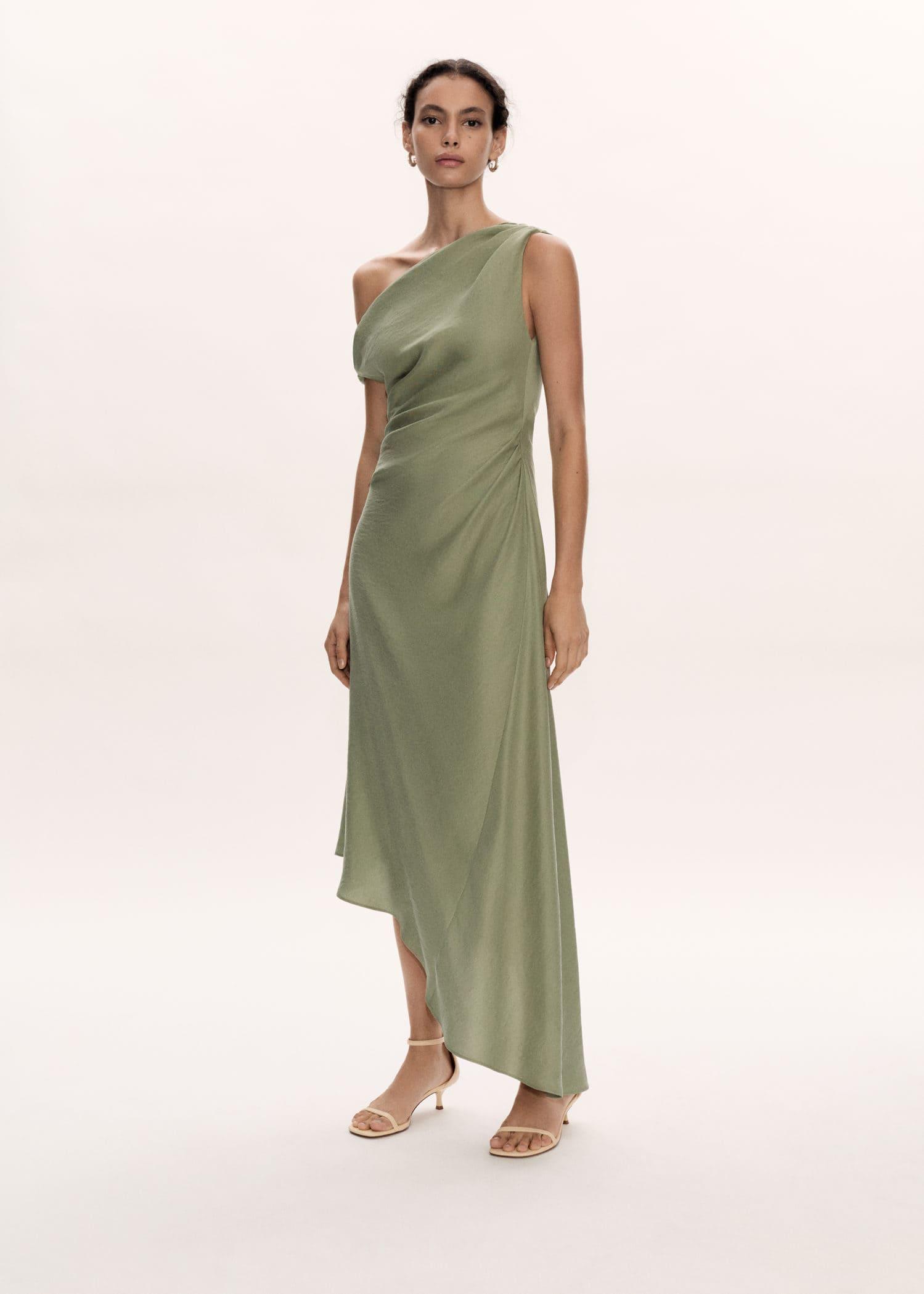 green emerald velvet dress Pleated short dress  Shaws