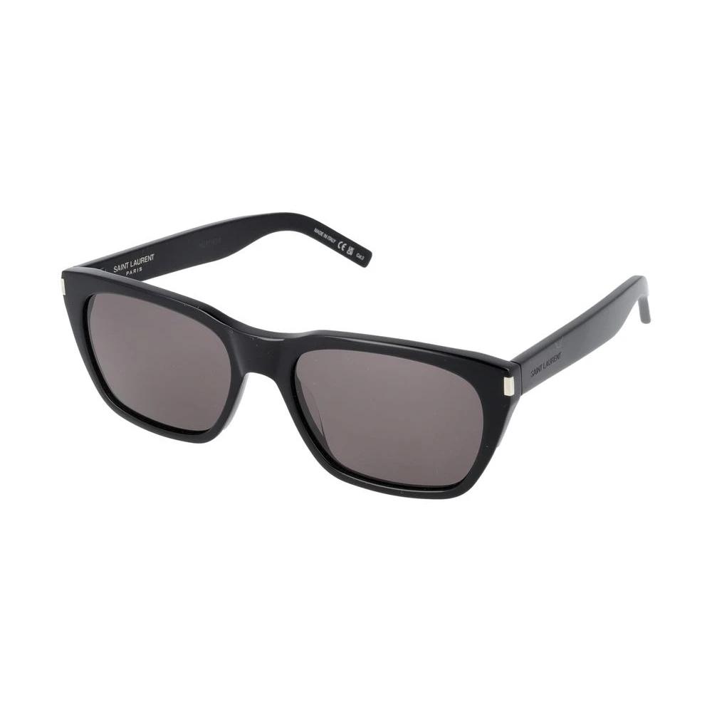 SAINT LAURENT Black Sunglasses SL 598 001- Male- - Sunglasses- Black ...