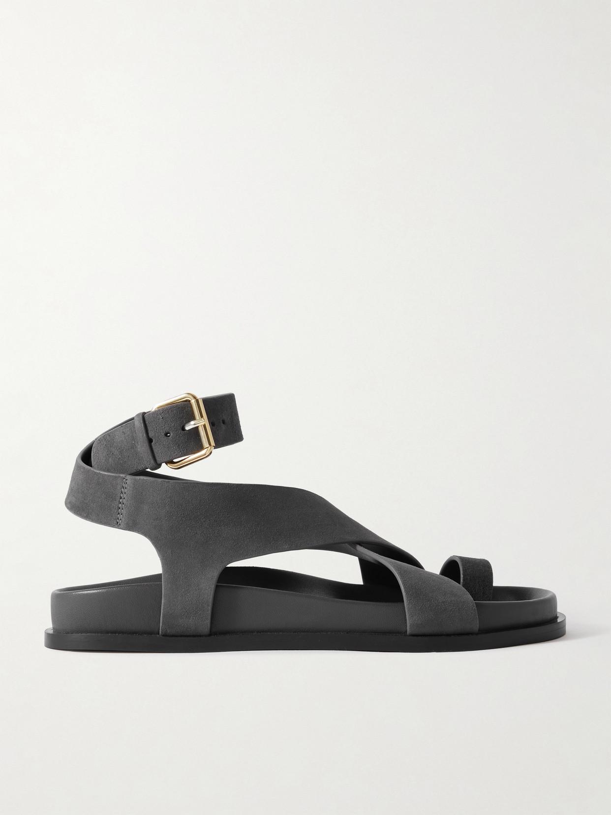 A. EMERY Jalen Suede Sandals in Gray Endource