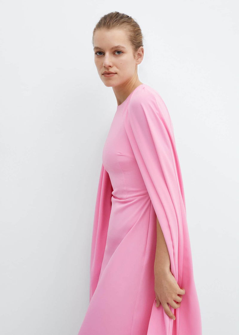 chinese dress ladies Marine Layer Corinne Double Cloth Maxi Dress in Hibiscus Dip Dye Extra Small / Hibiscus Dip Dye