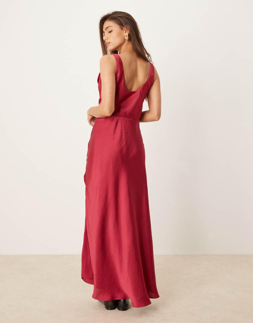 cowl neck draped maxi dress abercrombie Women's Cowl Neck Draped Maxi Dress in Sunny Yellow | Size XXS TALL