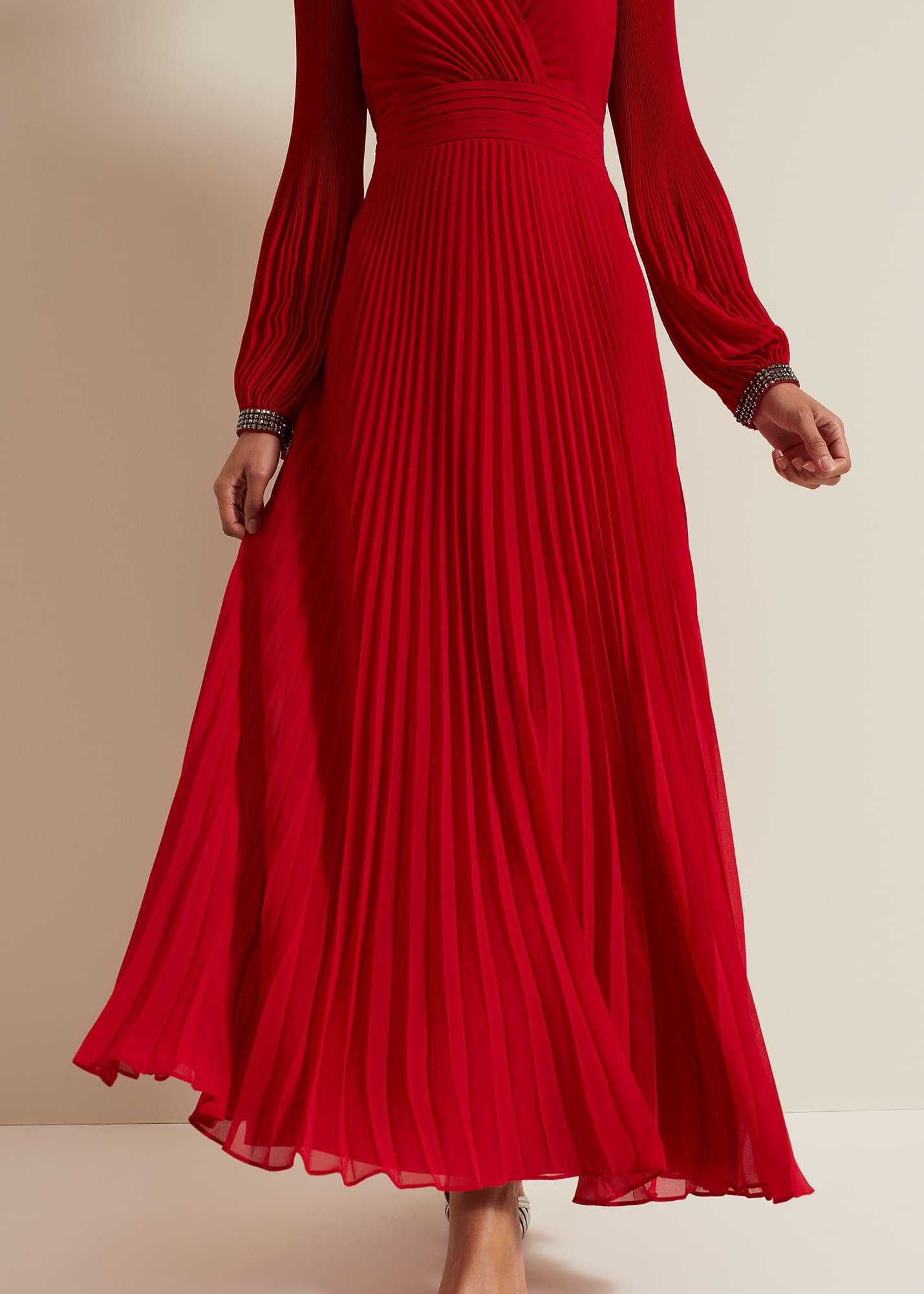 phase eight pleated maxi dress Buy Phase Eight Blue Abigail Printed Pleat Maxi Dress from Next USA