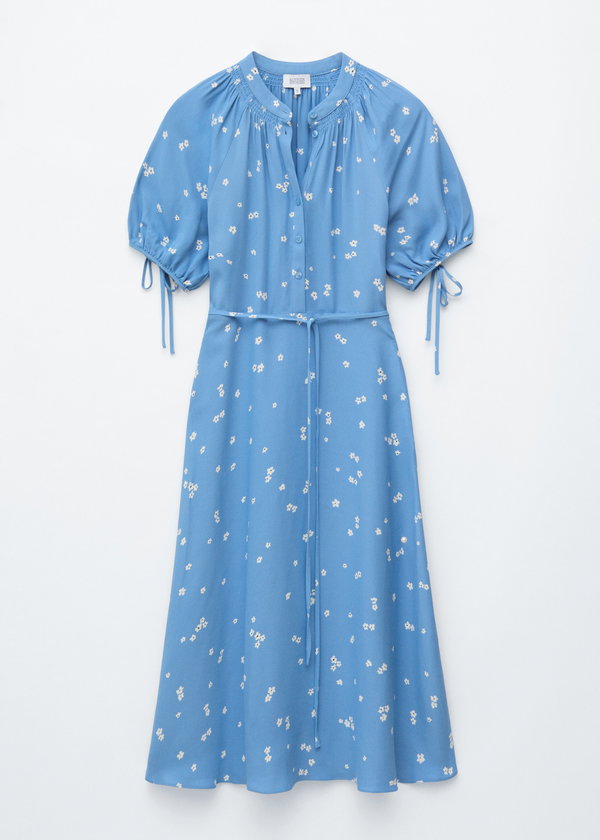& Other Stories Tie-Waist Midi Dress