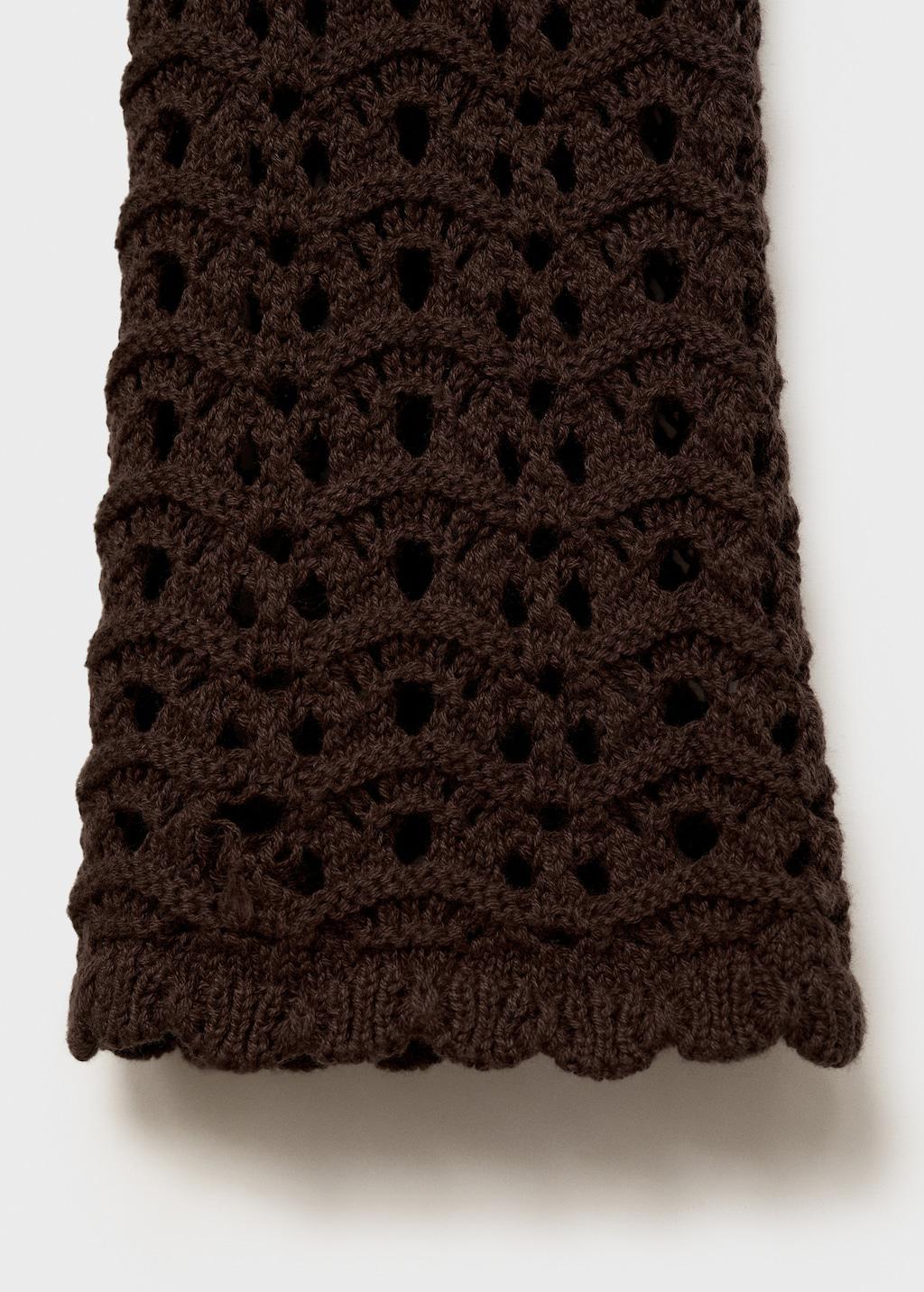 MANGO Crochet Dress With Bow | endource