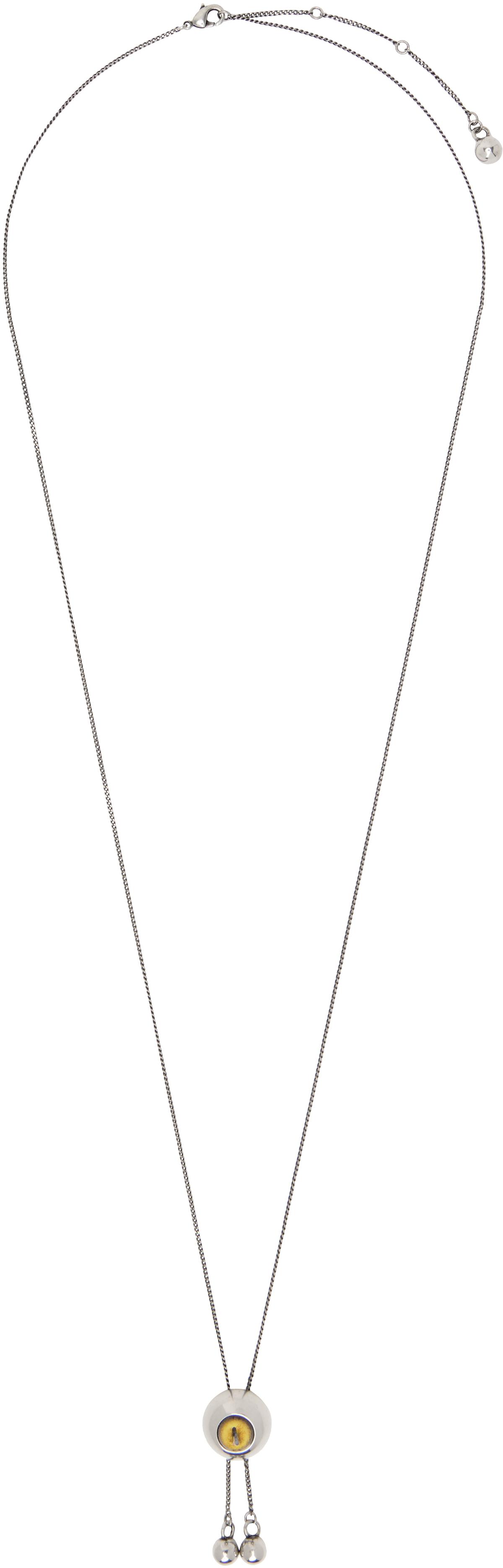 LEMAIRE Rattle Cat Eye Bolo Tie Necklace | endource