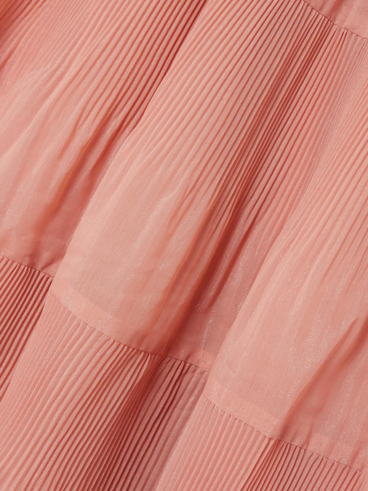 tiered plissé taffeta midi dress ZIMMERMANN Tiered Plissé-Taffeta Midi Dress