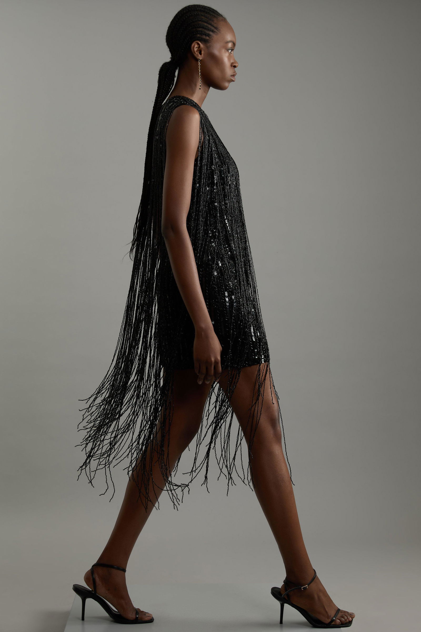 karen millen black fringe dress Chanel Fall 1998 Black Dress
