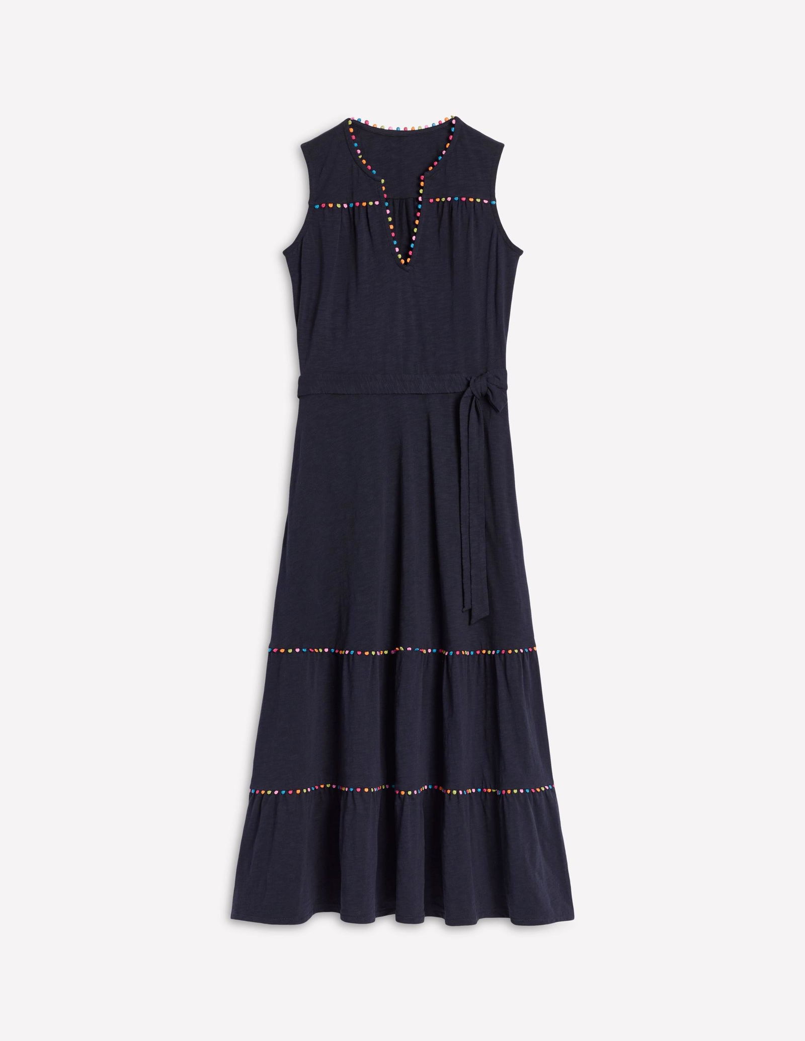 BODEN Tara Trim Tiered Jersey Dress | endource