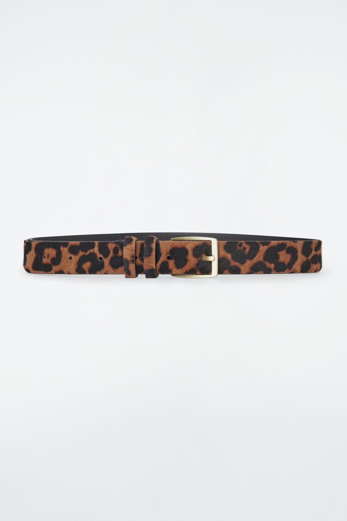 Pony Hair Belt in Sand
