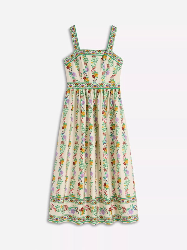 Boden Square Neck Blossom Trail Dress