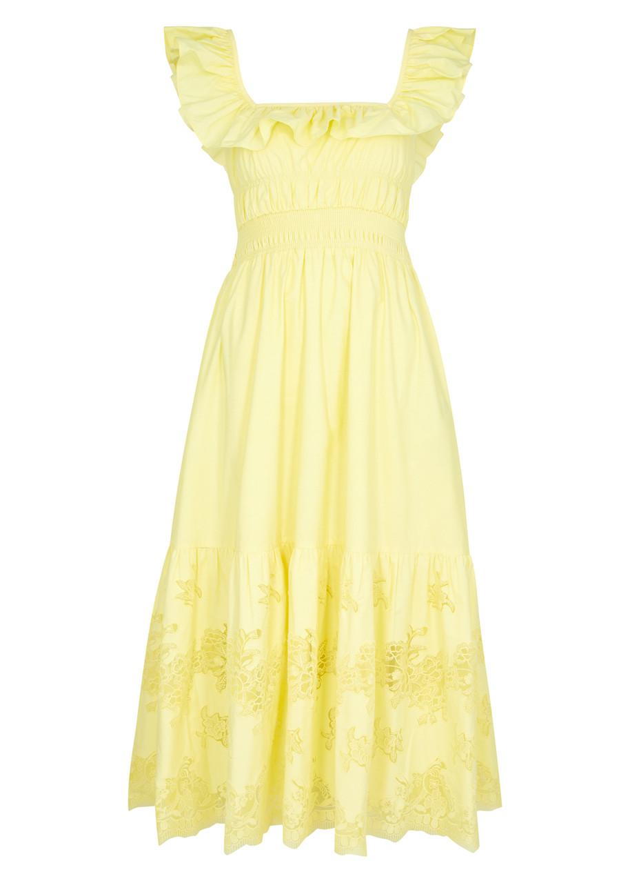 Cotton poplin Dress Precious Shoulder Detail