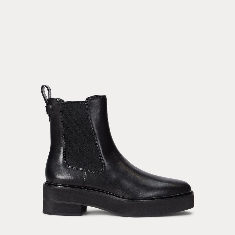 ralph lauren arianne leather bootie