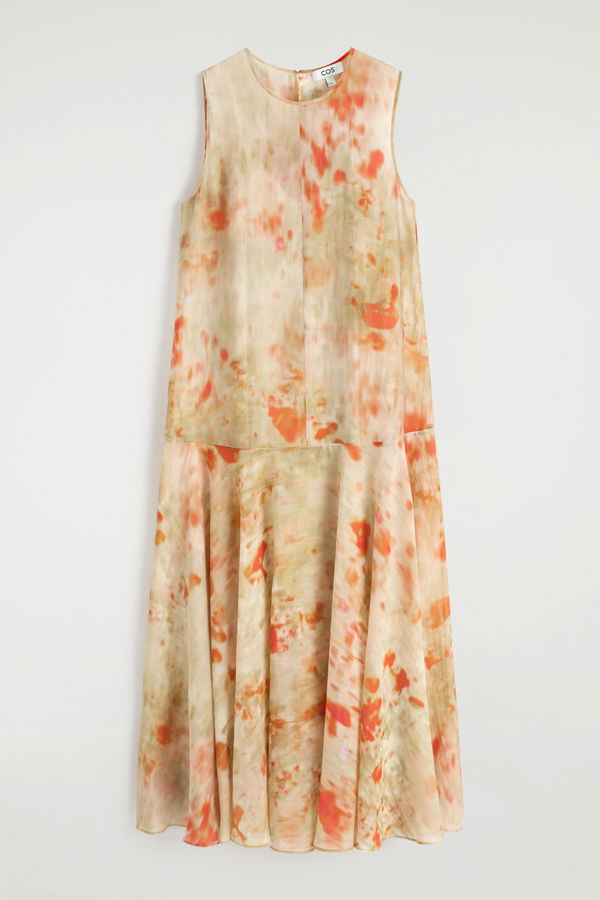 COS Sheer Floral-Print Maxi Dress