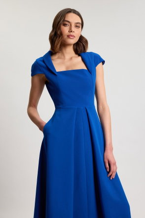 infinity dress powder blue Tara Floral Jacquard Maxi Dress Royal Blue | Wedding Guest Dress main image 1