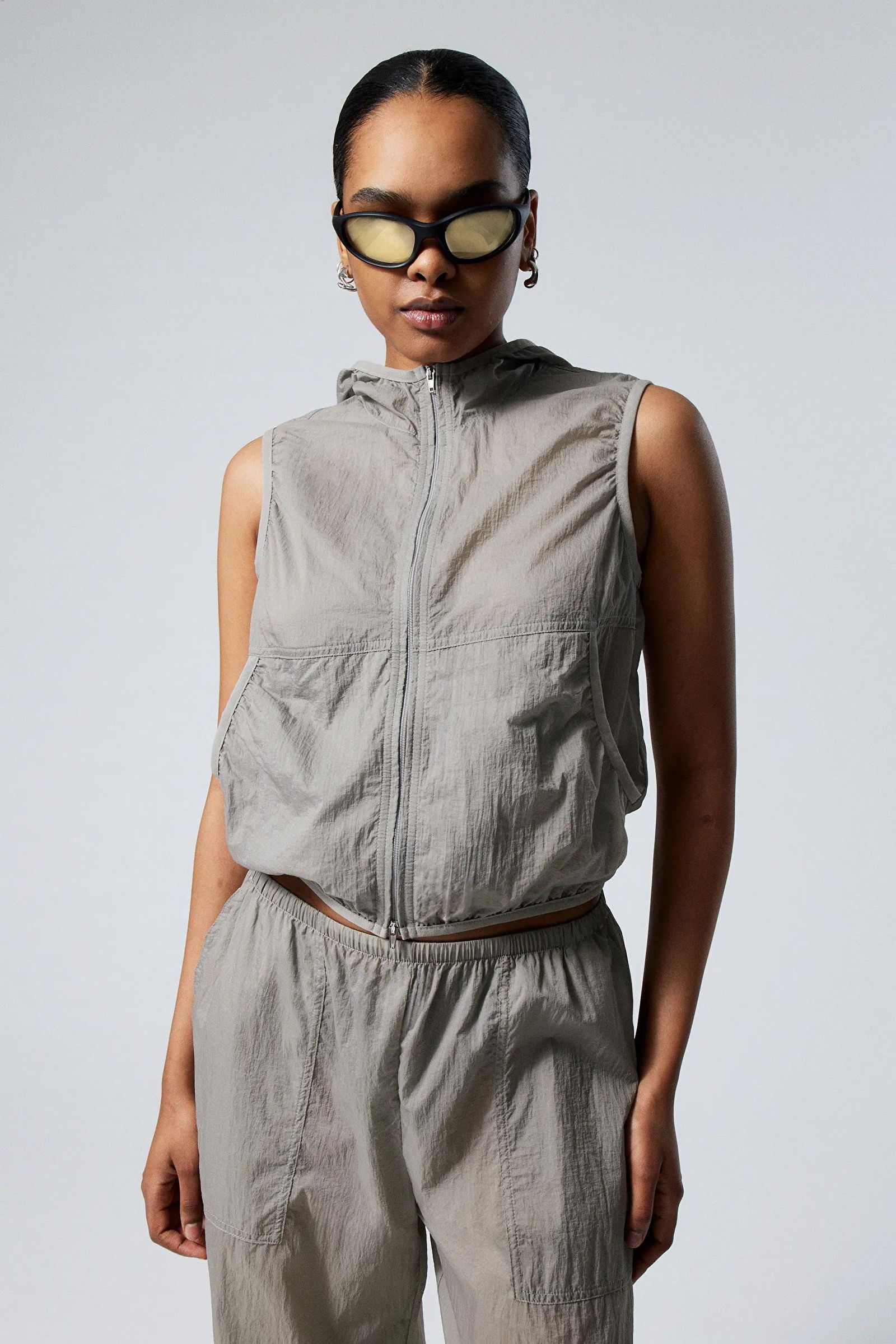 Transparent Nylon Windbreaker Vest