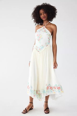 FREE PEOPLE Emory Embroidered Midi Dress | endource