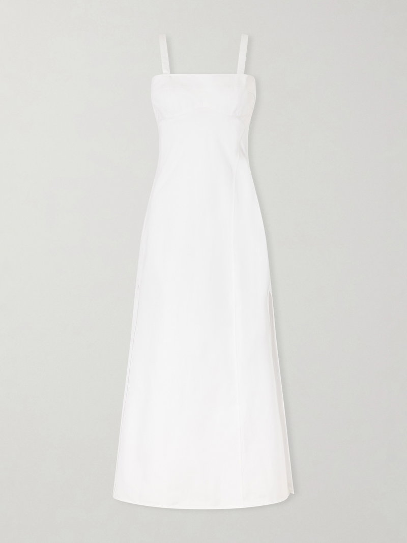 VICTORIA BECKHAM Cami Paneled Midi Dress | endource VICTORIA BECKHAM Cami Paneled Midi Dress | endource