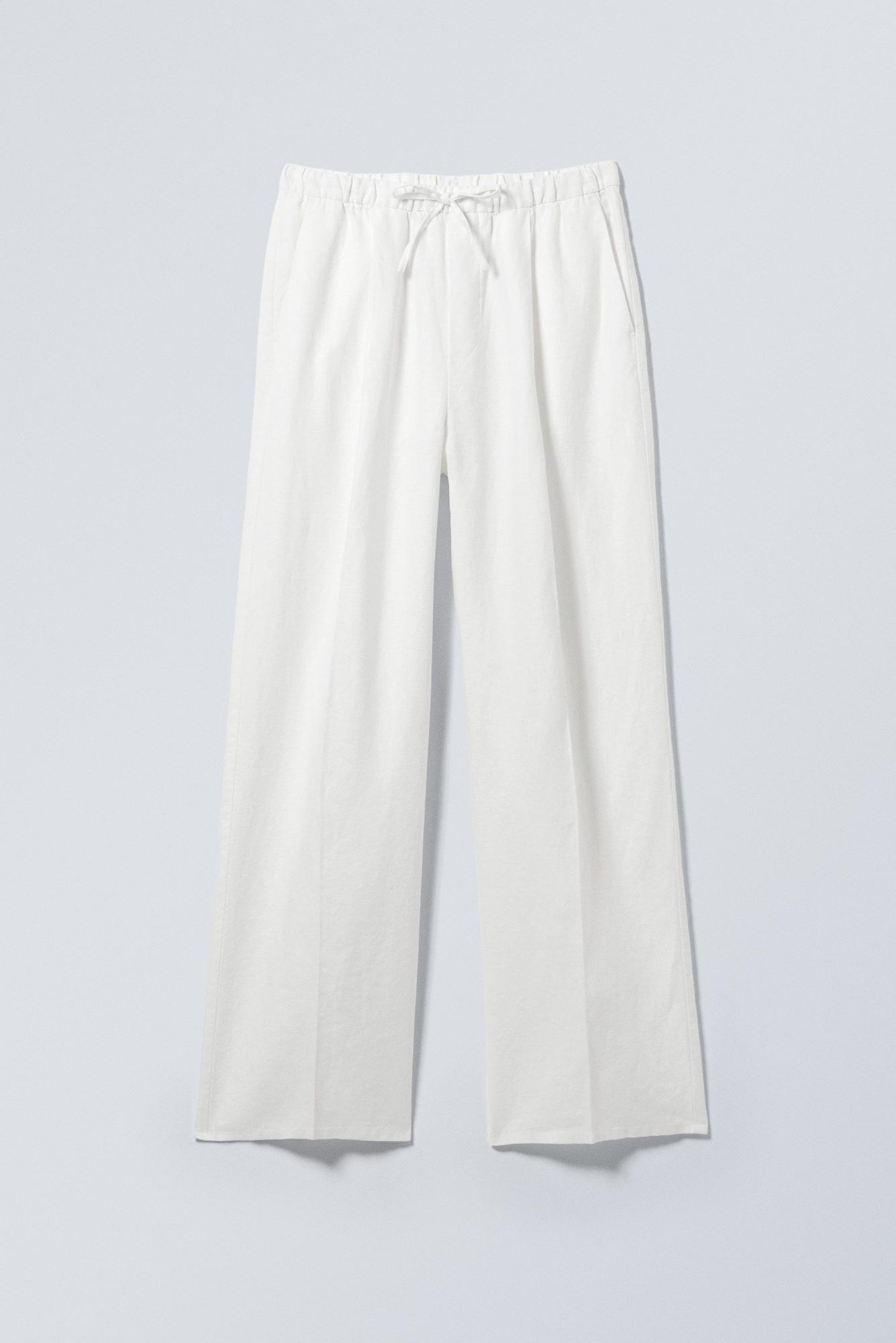 Cotton And Linen Casual Straight Trousers 3