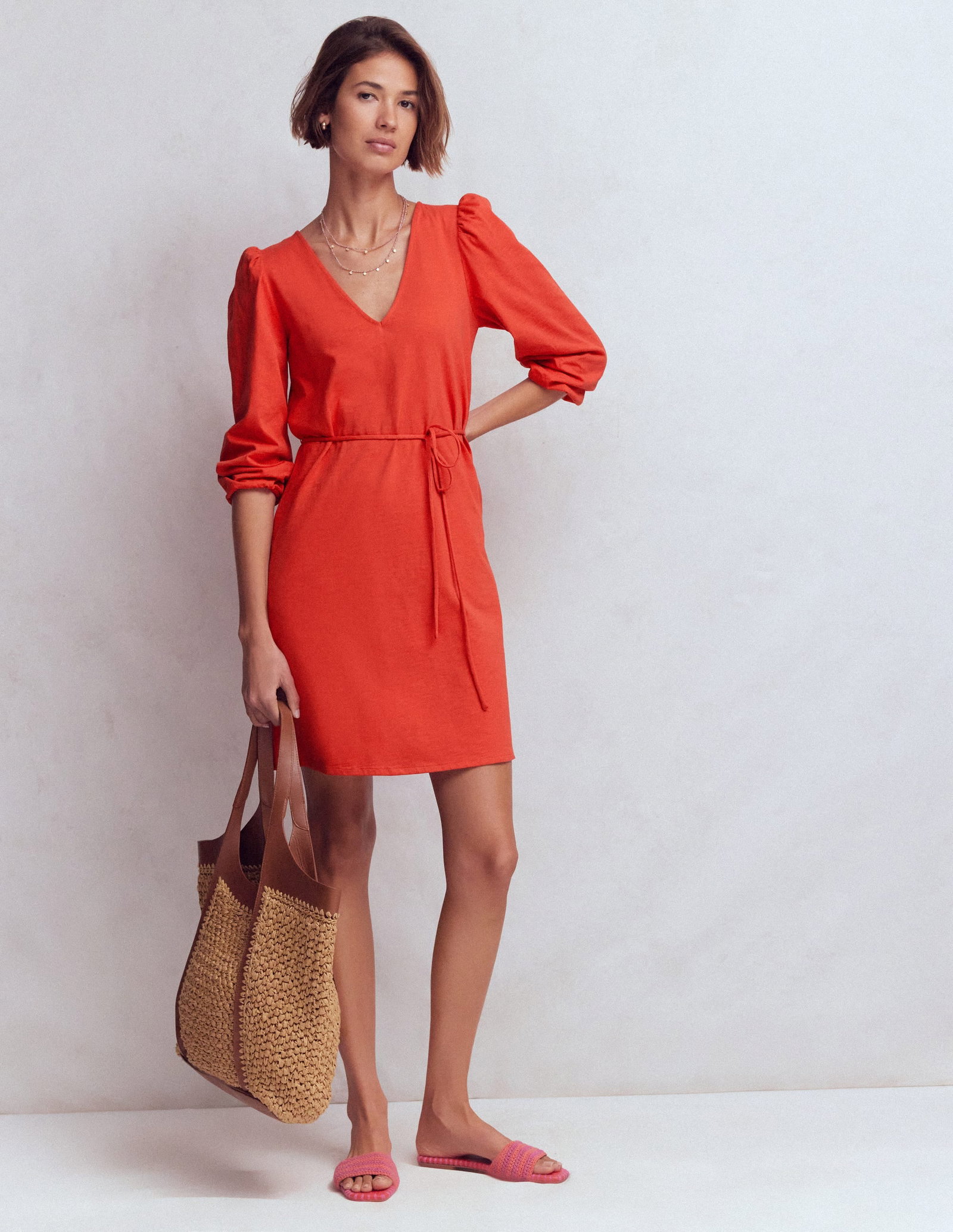boden v neck jersey dress Cary V-Neck uark rush