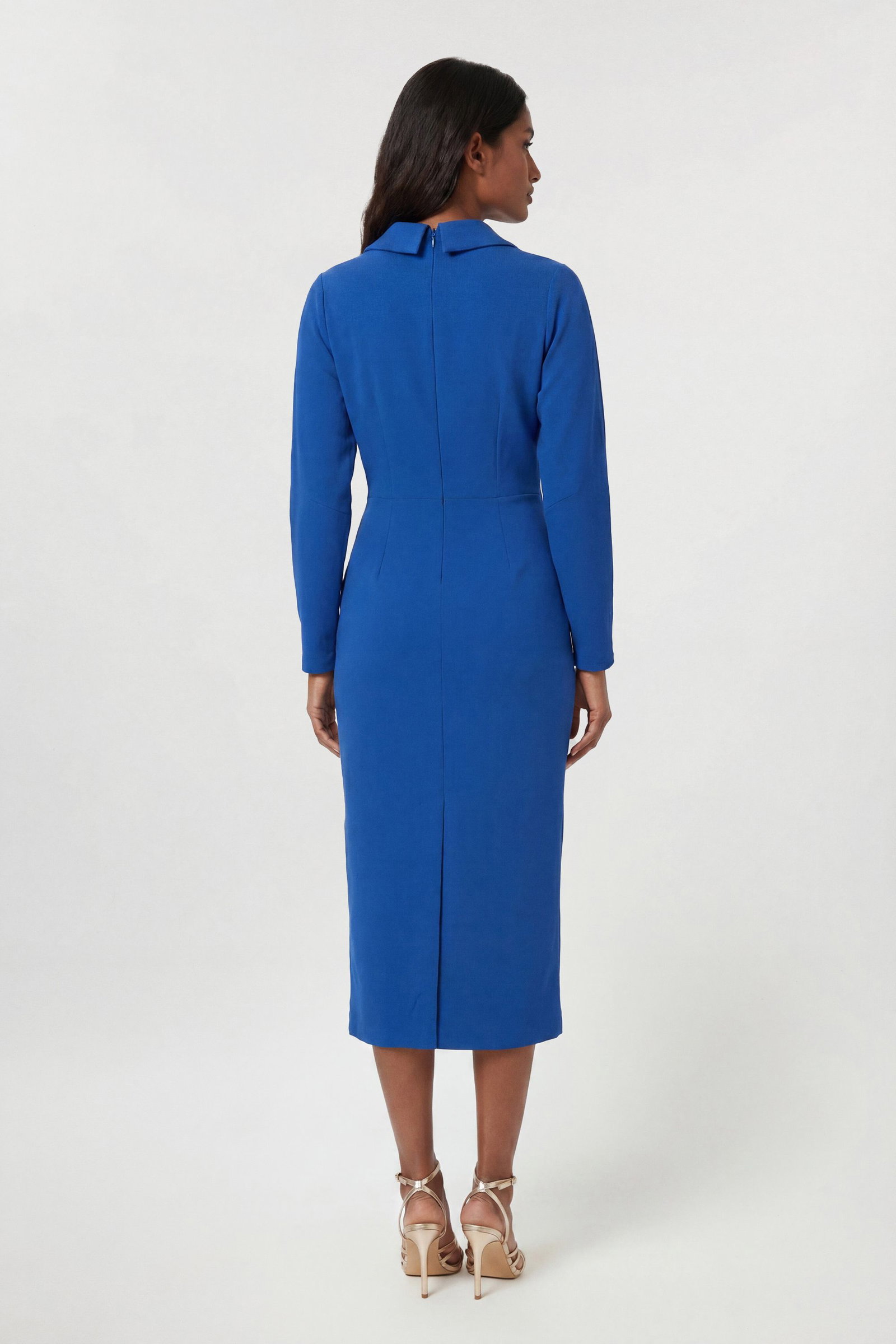 karen millen long sleeve midi dress Grey Mist Coast Petite Party Sequin Long Sleeve Midi Dress