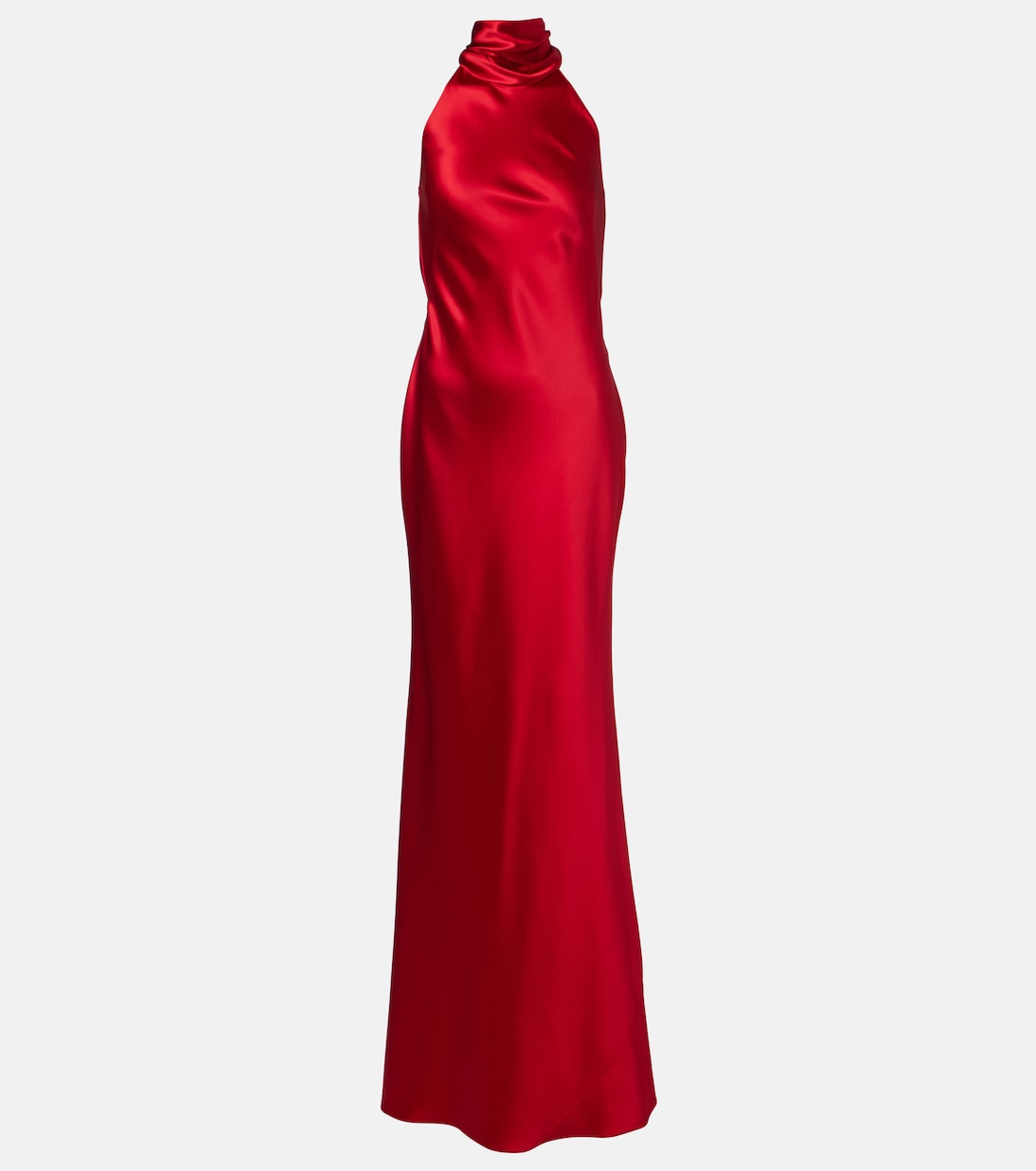 RALPH LAUREN COLLECTION Halterneck Satin Gown | endource