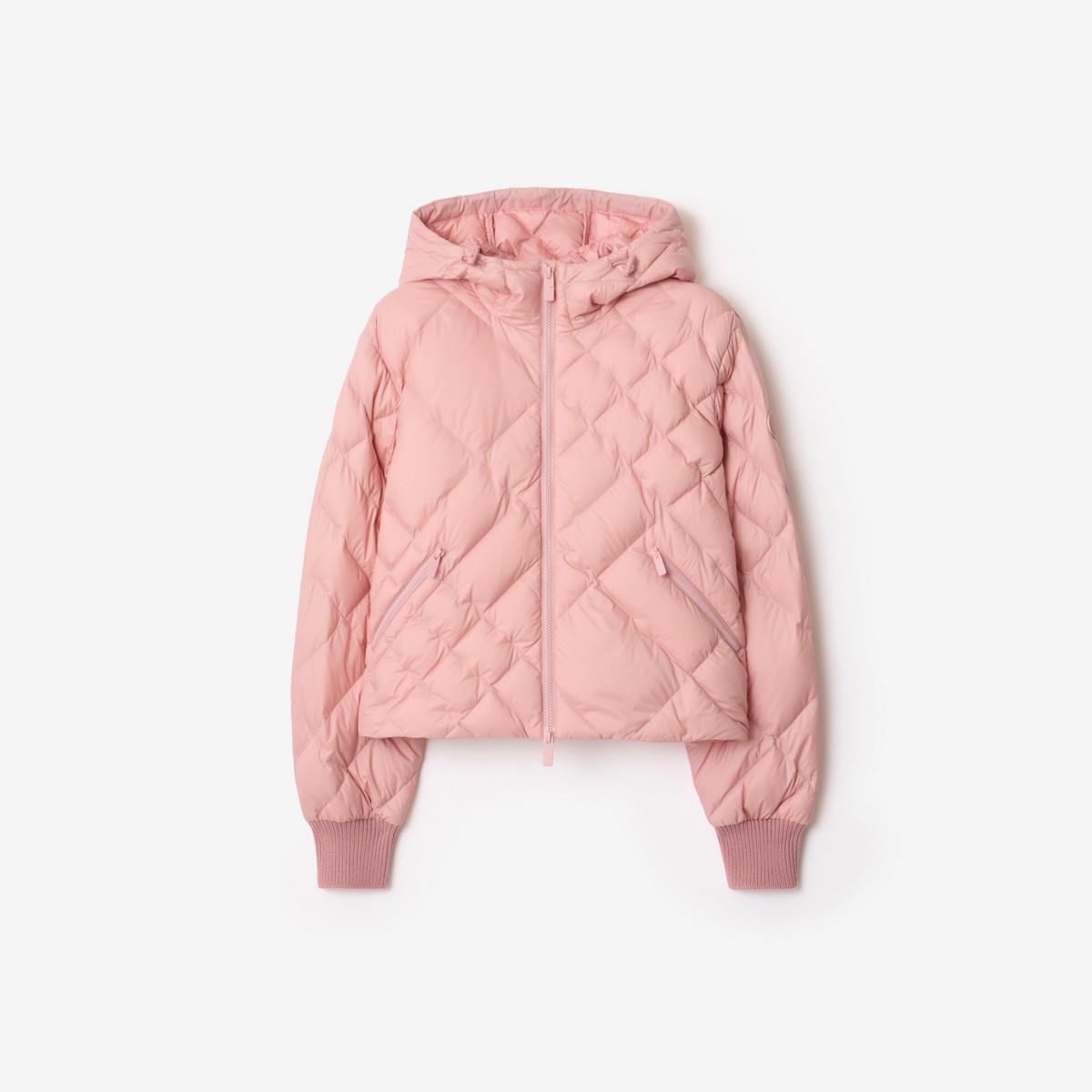 BURBERRY Check-Stitch Nylon Delley Puffer Jacket | endource