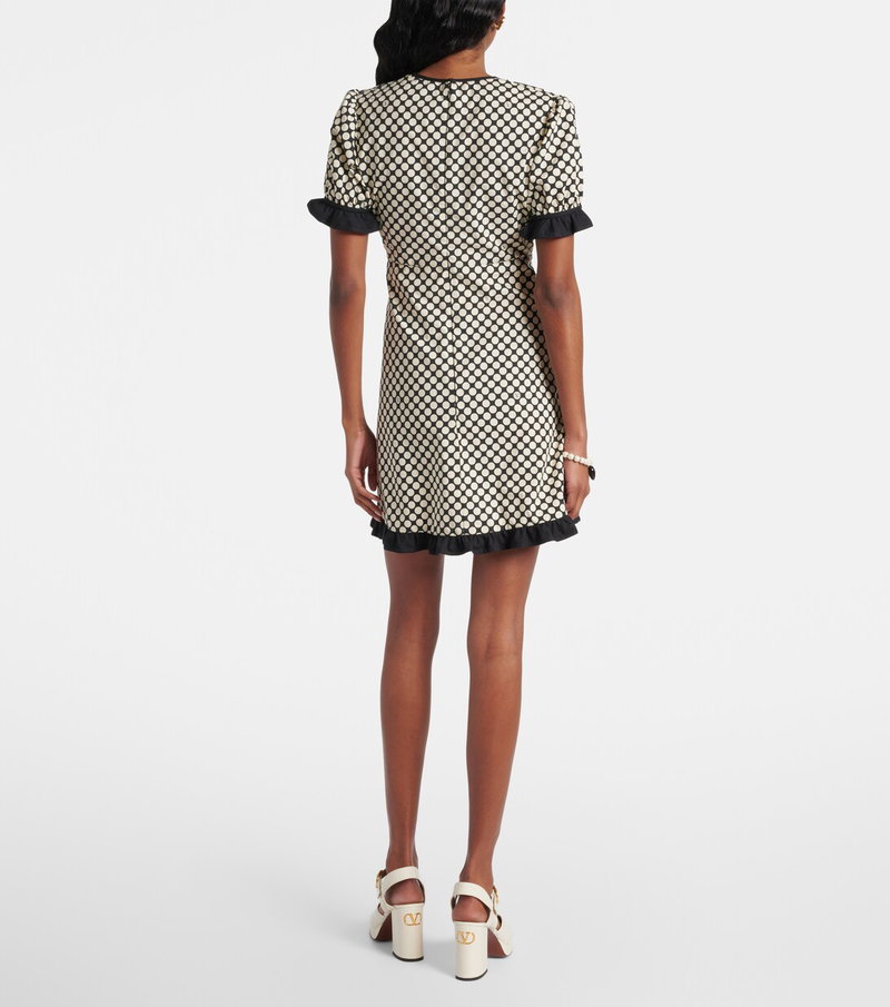 Valentino patterned mini dress, back view