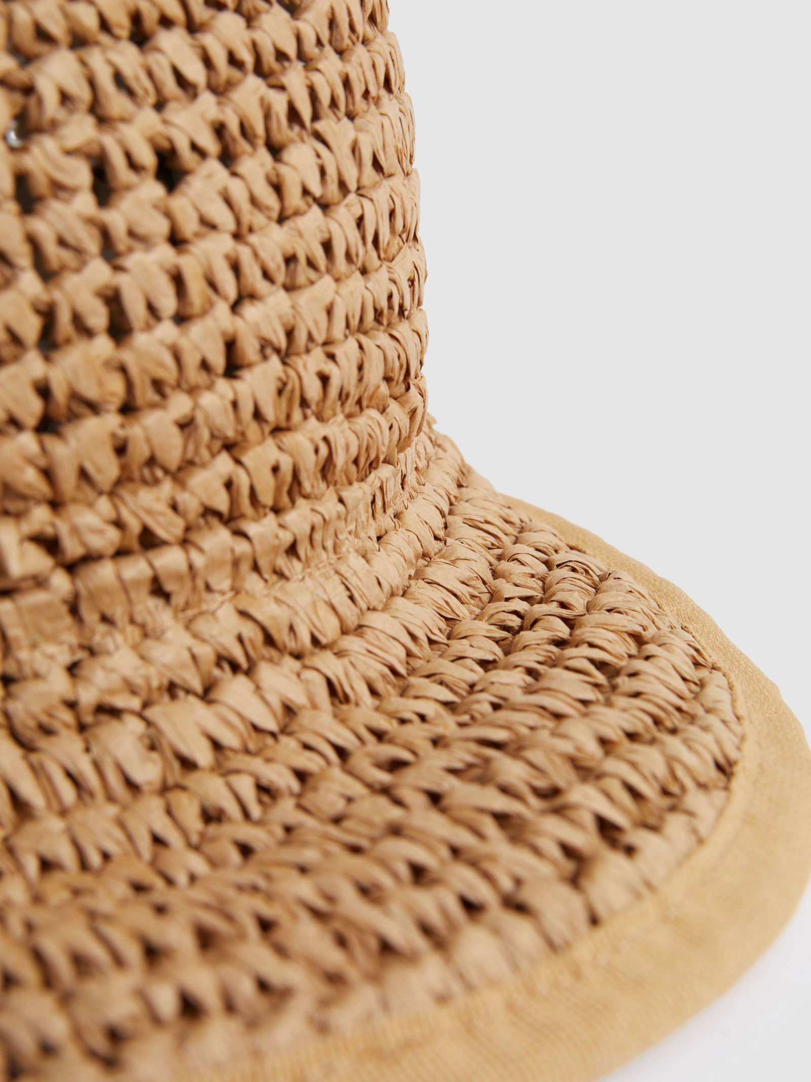 Straw Wide-Brim Polka Dot Ribbon Hat Penelope Penelope main image 4