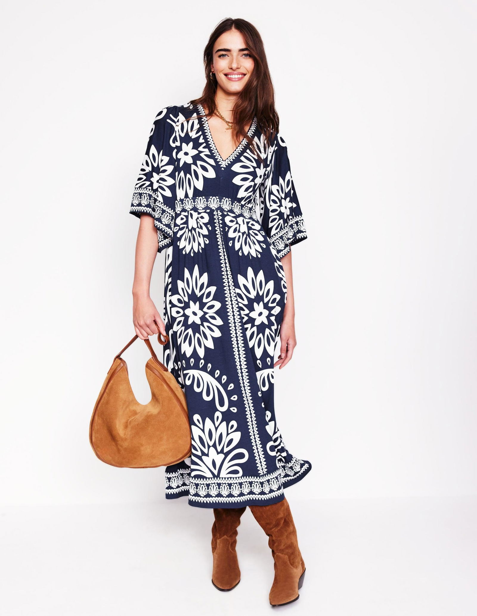 BODEN Maya Kimono Maxi Dress | endource