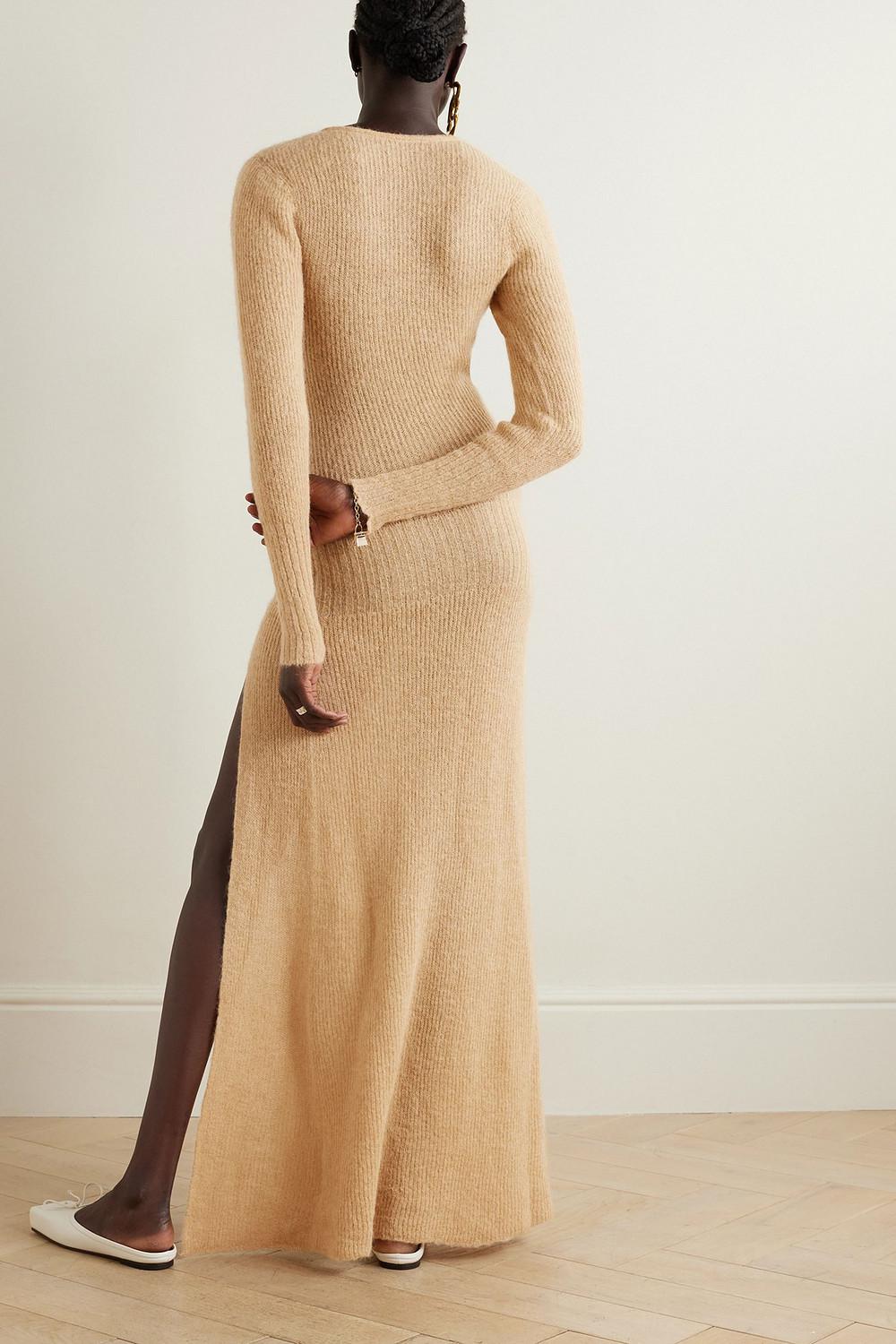 jacquemus dao stretch-knit maxi dress 50% off Brushed Ribbed-knit Missoni Sleeveless Dress