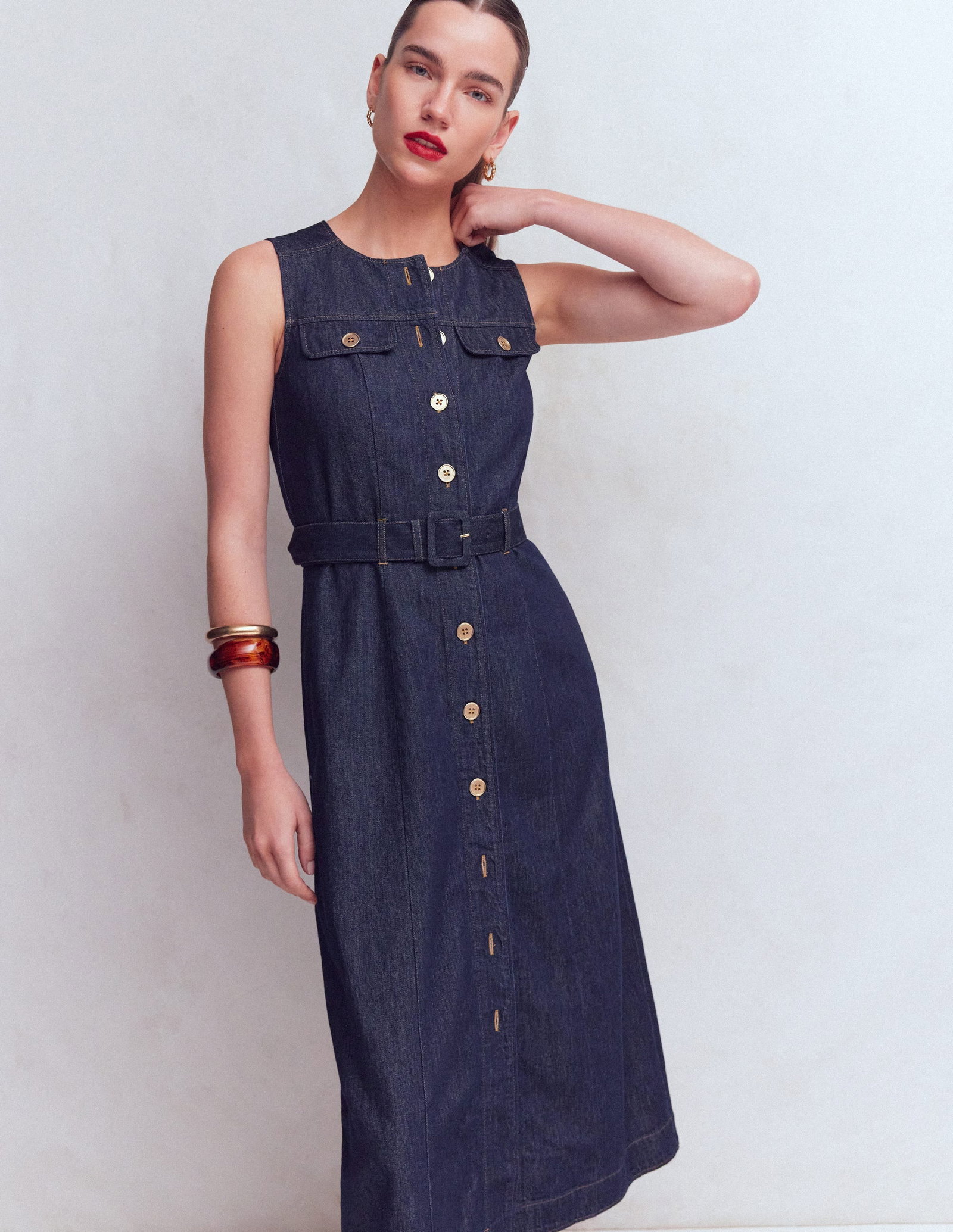 green emerald velvet dress Halter Fit & Flare Gold Dress-Gold main image 0