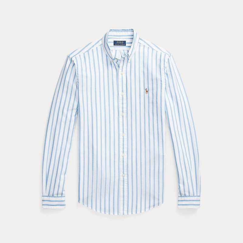 Polo Ralph Lauren Custom Fit Oxford Shirt, Pink at John Lewis & Partners